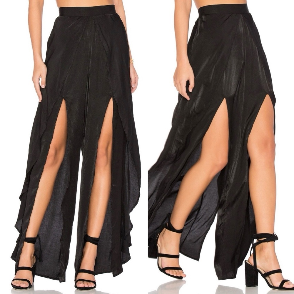 Somedays Lovin Black Wide-Leg Pants